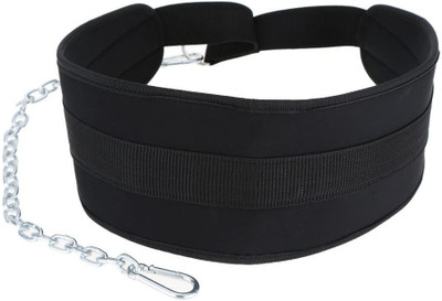 keycraze weight hanging chain lock Weight Lifting Belt Back / Lumbar Support(Black)