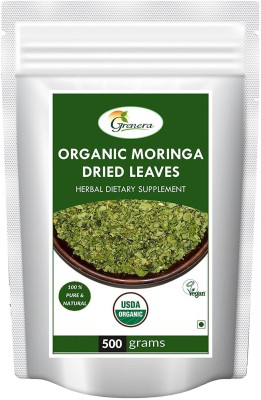 Grenera Moringa Dried Leaves - 500 gram (Whole) Herbs Herbal Tea Pouch(500 g)