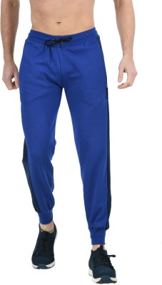 IndiWeaves Solid Men Blue Track Pants