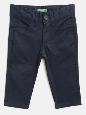 United Colors of Benetton Slim Fit Boys Blue Trousers