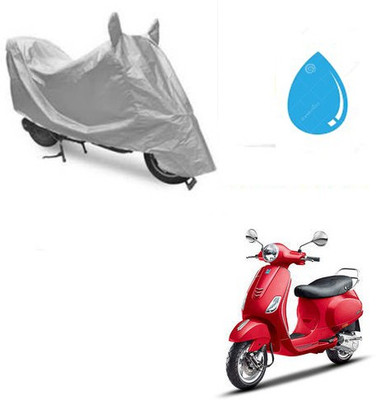 RPSENTTERPR Waterproof Two Wheeler Cover for Piaggio(Vespa VXL, Silver)