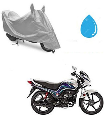 SRENTERPRISES Two Wheeler Cover for Hero(Passion Pro TR, Silver)