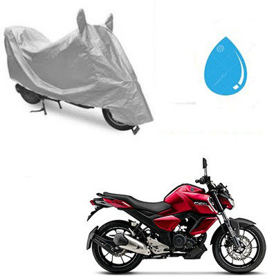 SRENTERPRISES Two Wheeler Cover for Yamaha(FZ-S, Silver)