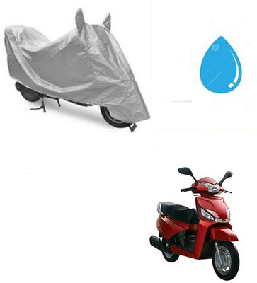 SRENTERPRISES Two Wheeler Cover for Mahindra(Gusto, Silver)