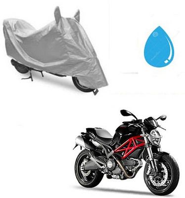SRENTERPRISES Two Wheeler Cover for Ducati(Monster 796 S2R, Silver)