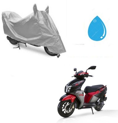 SRENTERPRISES Two Wheeler Cover for TVS(NTORQ, Silver)