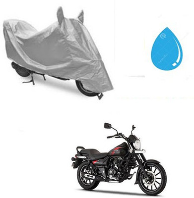 SRENTERPRISES Two Wheeler Cover for Bajaj(Avenger 220 Street, Silver)