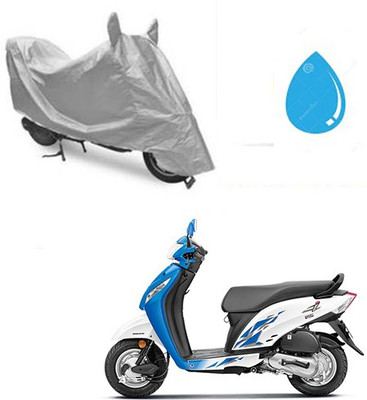 SRENTERPRISES Two Wheeler Cover for Honda(Activa i, Silver)