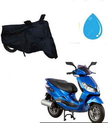 SRENTERPRISES Two Wheeler Cover for Bajaj(Sunny, Black)