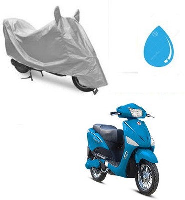 RPSENTTERPR Waterproof Two Wheeler Cover for Hero(Electric Optima, Silver)