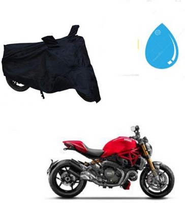 SRENTERPRISES Two Wheeler Cover for Ducati(Monster 795, Black)