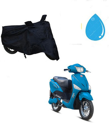 RPSENTTERPR Waterproof Two Wheeler Cover for Hero(Electric Optima, Black)