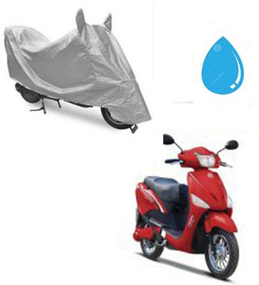SRENTERPRISES Two Wheeler Cover for Hero(E Scoot, Silver)
