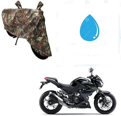 SRENTERPRISES Two Wheeler Cover for Kawasaki(Z250, Multicolor)