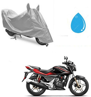 SRENTERPRISES Two Wheeler Cover for Hero(CBZ Extreme, Silver)