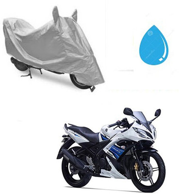 RPSENTTERPR Waterproof Two Wheeler Cover for Yamaha(YZF R15 S, Silver)