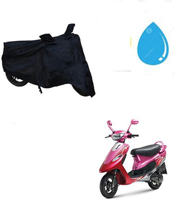 saanvi Waterproof Two Wheeler Cover for TVS(Scooty Pep+, Black)