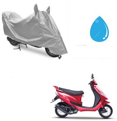 RPSENTTERPR Waterproof Two Wheeler Cover for Mahindra(Kine, Silver)