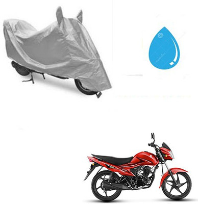 SRENTERPRISES Two Wheeler Cover for Suzuki(Hayate, Silver)