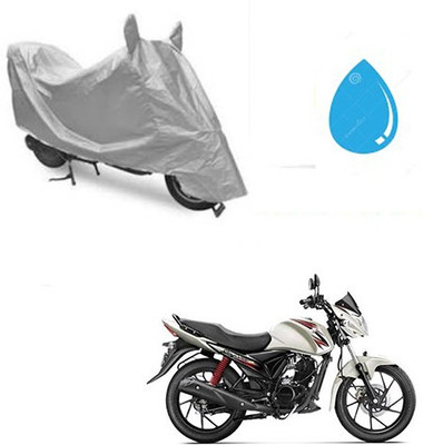 SRENTERPRISES Two Wheeler Cover for Suzuki(Sling Shot, Silver)