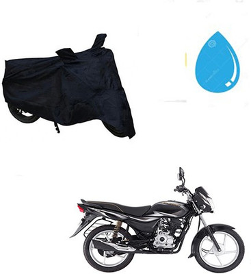 saanvi Waterproof Two Wheeler Cover for Bajaj(Platina 100 DTS-i, Black)