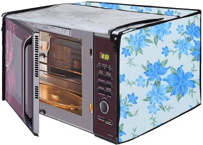 AAVYA UNIQUE FASHION Microwave Oven  Cover(Width: 48.19 cm, Blue, White)