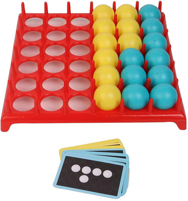 PEZYOX CHALLENGING BOUNCE AND WIN 3 IN 1 GAME.(BOUNCING PLOT 4,PATTERN MAKER & TIC TAC TOE) Party & Fun Board Game