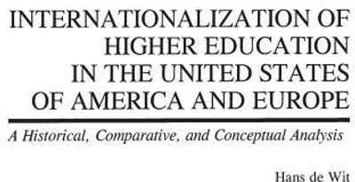 Internationalization of Higher Education in the United States of America and Europe(English, Hardcover, de Wit Hans)