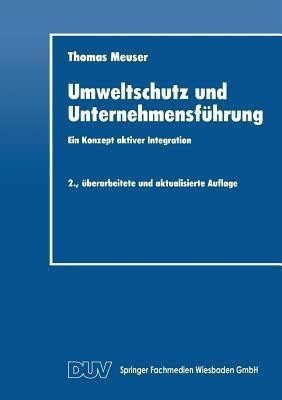 Umweltschutz und Unternehmensfuehrung(German, Paperback, unknown)
