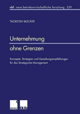 Unternehmung ohne Grenzen(German, Paperback, Blecker Torsten)