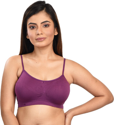 DUI KONNA Women Sports Lightly Padded Bra(Purple)