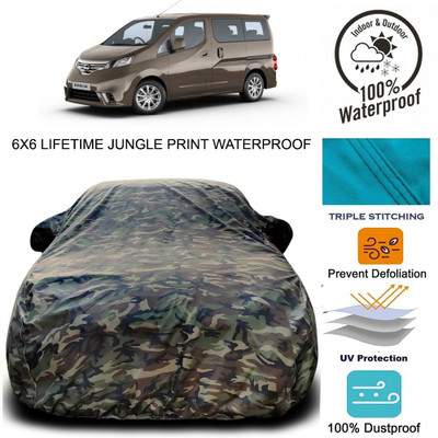 Gavya Car Cover For Nissan Evalia (With Mirror Pockets)(Green)
