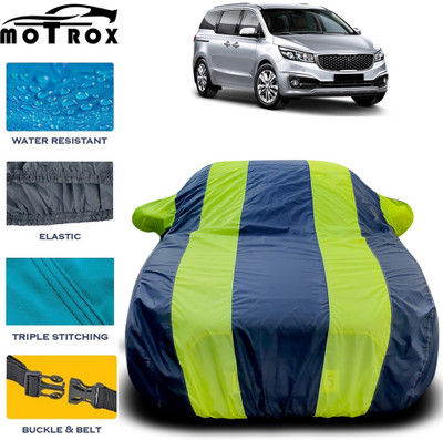 MoTRoX Car Cover For Kia Carnival (With Mirror Pockets)(Green)