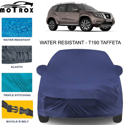 MoTRoX Car Cover For Nissan Terrano (With Mirror Pockets)(Blue)