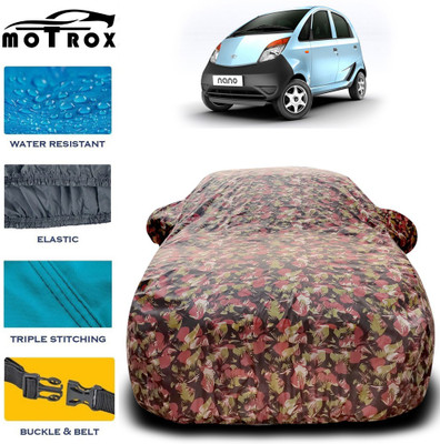 MoTRoX Car Cover For Tata Nano (With Mirror Pockets)(Brown)
