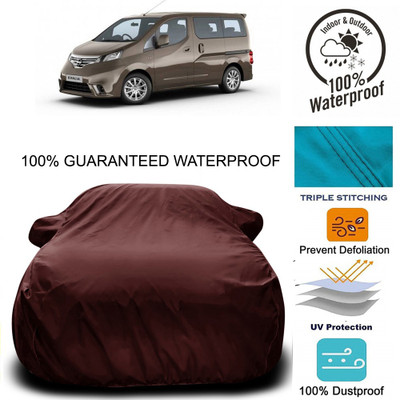 Gavya Car Cover For Nissan Evalia (With Mirror Pockets)(Maroon)