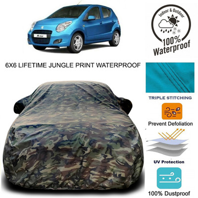 MoTRoX Car Cover For Maruti Suzuki A-Star (With Mirror Pockets)(Multicolor)