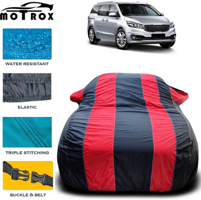 MoTRoX Car Cover For Kia Carnival (With Mirror Pockets)(Red)