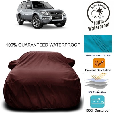 THE REAL ARV Car Cover For Mitsubishi Pajero (With Mirror Pockets)(Maroon)