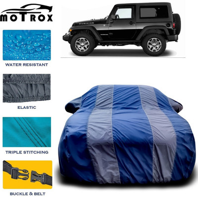 MoTRoX Car Cover For Mahindra Thar (With Mirror Pockets)(Grey)
