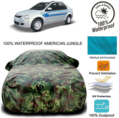 THE REAL ARV Car Cover For Mahindra e-Verito (With Mirror Pockets)(Multicolor)