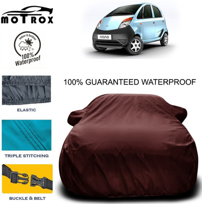 MoTRoX Car Cover For Tata Nano (With Mirror Pockets)(Maroon)