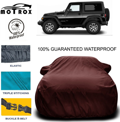 MoTRoX Car Cover For Mahindra Thar(Maroon)