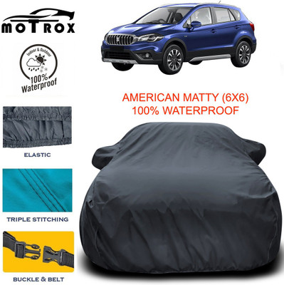 MoTRoX Car Cover For Maruti Suzuki S-Cross (With Mirror Pockets)(Grey)