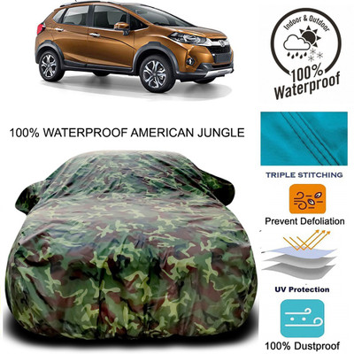 Gavya Car Cover For Honda WR-V (With Mirror Pockets)(Multicolor)