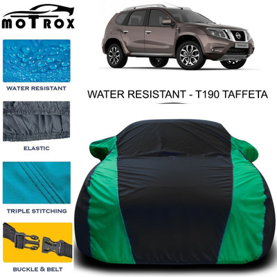 MoTRoX Car Cover For Nissan Terrano (With Mirror Pockets)(Green)