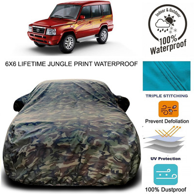 MoTRoX Car Cover For Tata Sumo Victa (With Mirror Pockets)(Green)