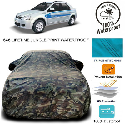 Gavya Car Cover For Mahindra e-Verito (With Mirror Pockets)(Green)