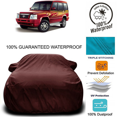 MoTRoX Car Cover For Tata Sumo Gold (With Mirror Pockets)(Maroon)