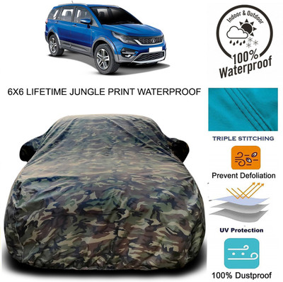 Gavya Car Cover For Tata Hexa (With Mirror Pockets)(Green)